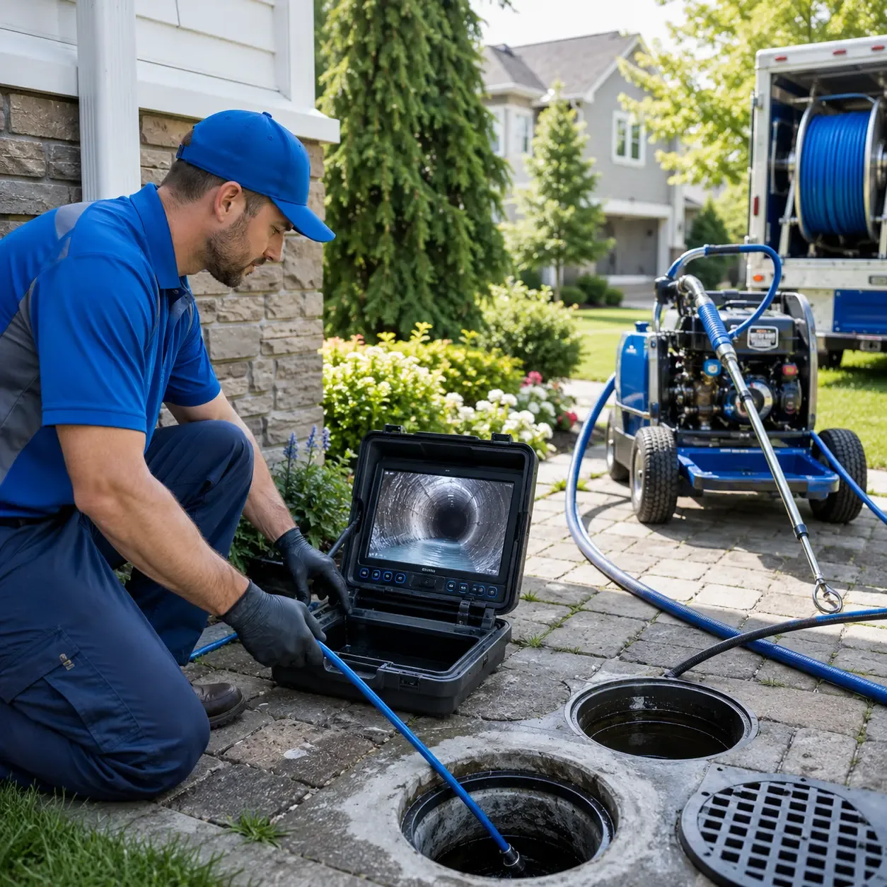 Outdoor drain cleaning professionals serving Holdenville, OK