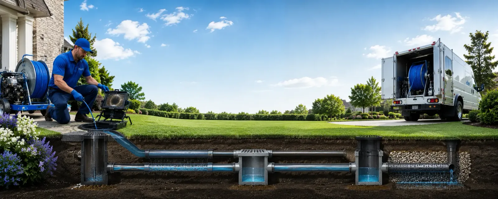 Outdoor drain cleaning information for Holdenville, OK